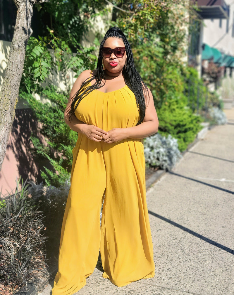 Mustard Wide Leg Jumpsuit