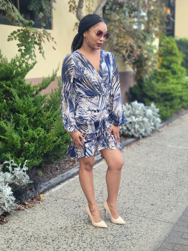 Navy Blue Mini Dress