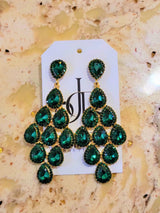 Emerald Chandelier Earrings