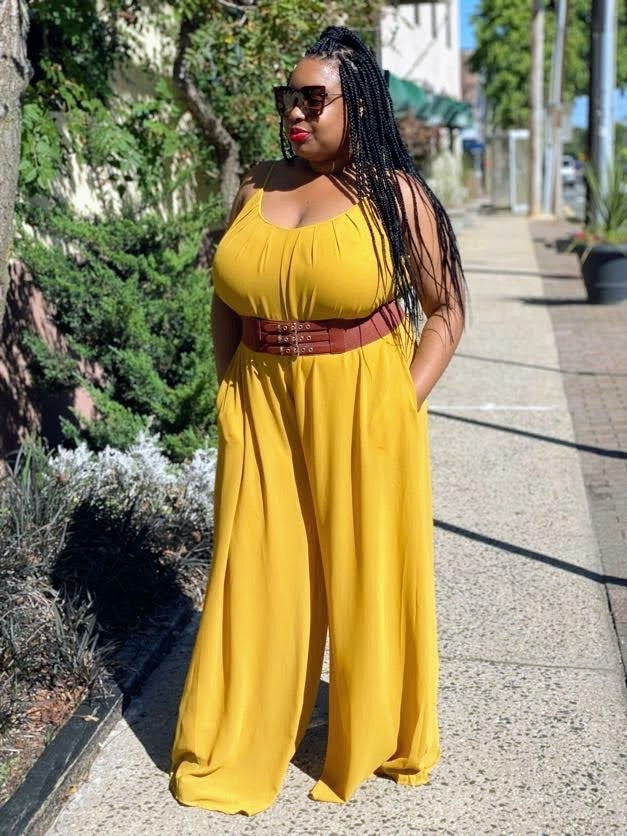 Mustard Wide Leg Jumpsuit