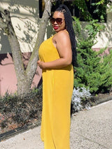 Mustard Wide Leg Jumpsuit