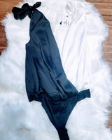 Black & White Color Block Bodysuit